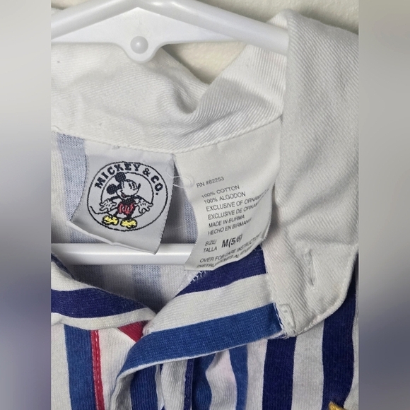 Vintage 90's Boy's/Kid's Disney Mickey & Co Striped Polo Shirt, Size 5/6 - Picture 4 of 4